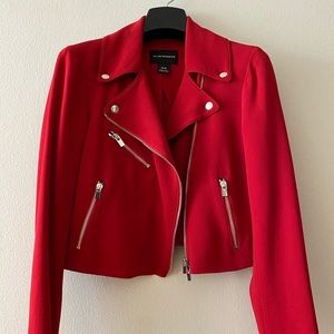 Club Monaco XS Red Averie Moto Jacket *Never Worn*